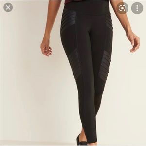 Designer style moto-leggings